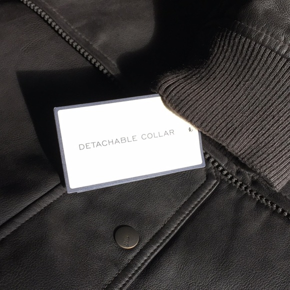 GH Bass & Co Vegan-Leather Bomber Jacket/New - Picture 6 of 7